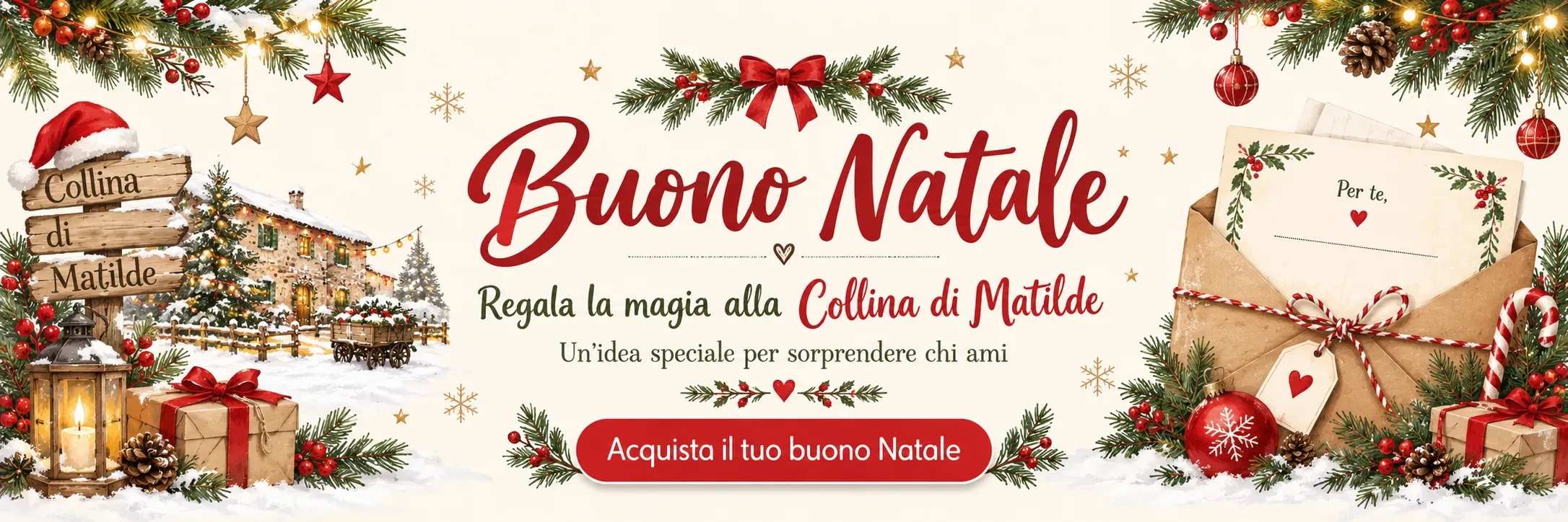 Clicca qui per acquistare il buono regalo per l'ingresso alla Collina di Matilde